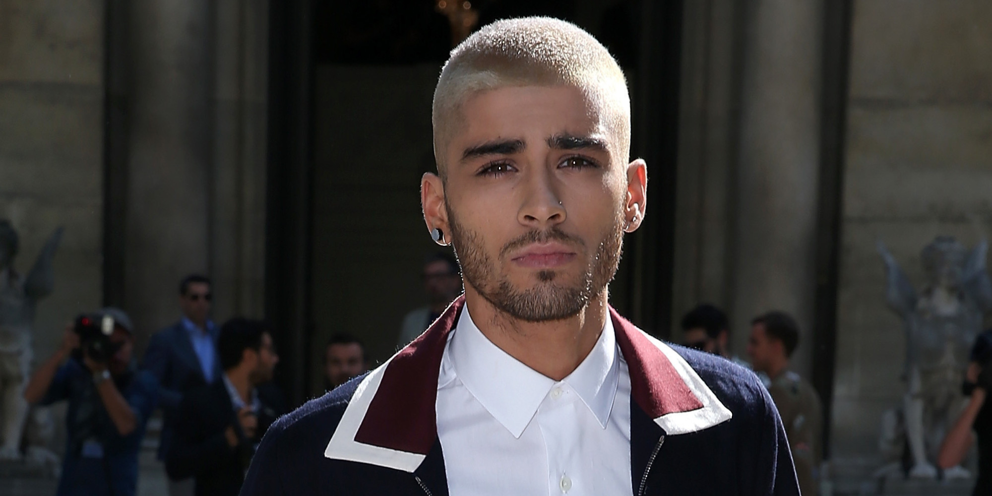 PARIS, FRANCE - JUNE 24: Zayn Malik attends the Valentino Menswear Spring/Summer 2016 show as part of Paris Fashion Week on June 24, 2015 in Paris, France. (Photo by Pierre Suu/Getty Images)